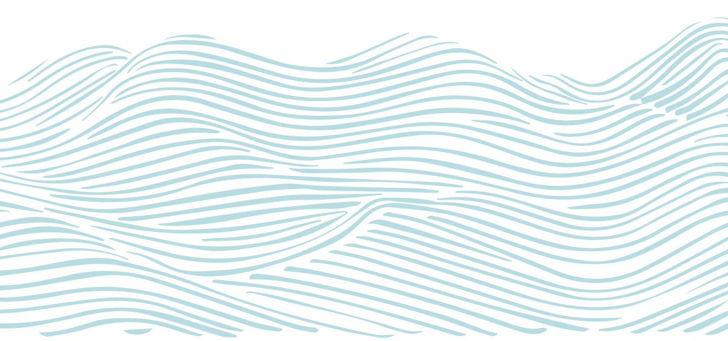 Abstract illustration of blue wavy lines forming a pattern that resembles ocean waves on a white background. | Cubaecology